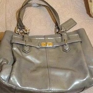All Gray Coach Purse